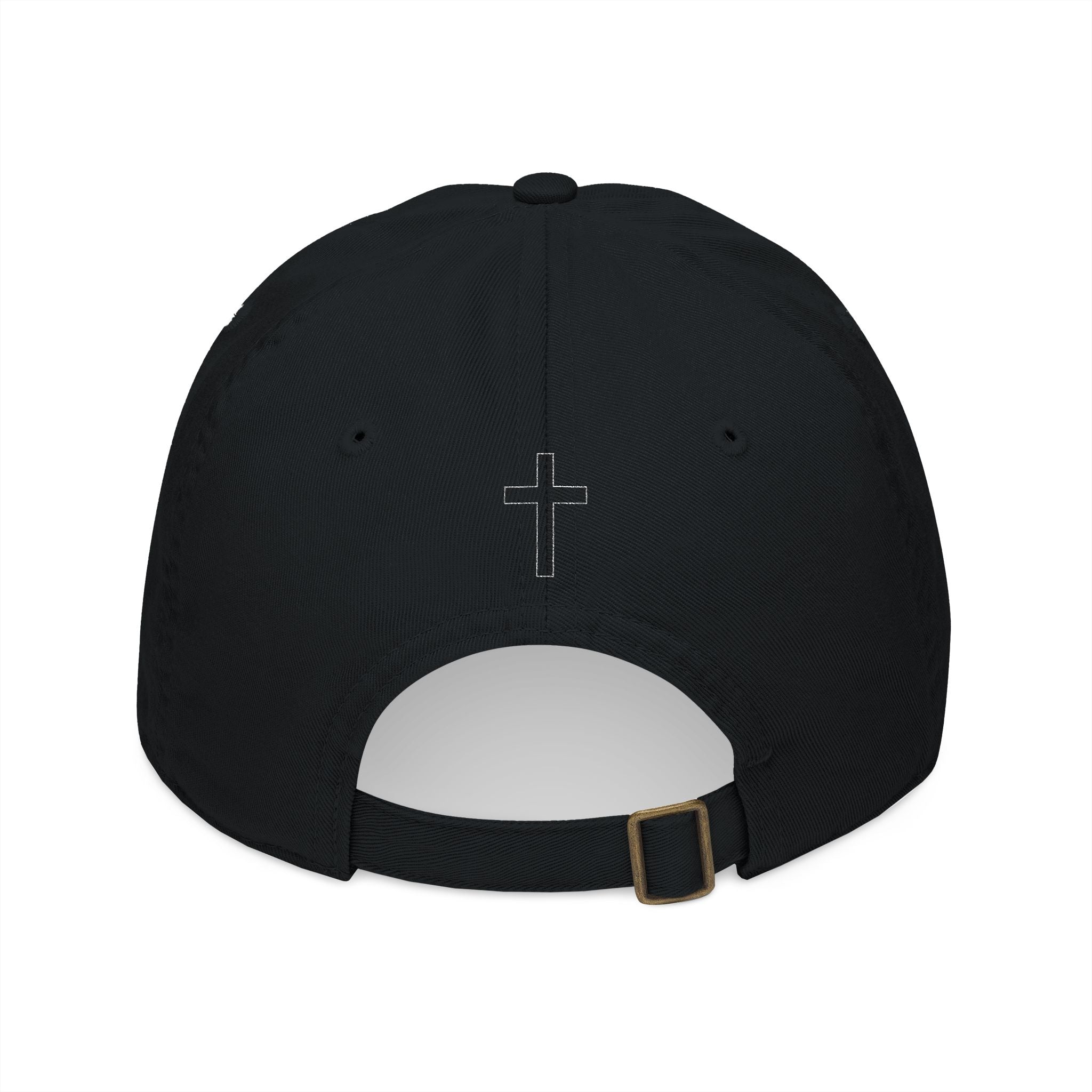 Embroidered 'I Love JESUS' Organic Baseball Cap — Faith Hat with Cross Accent