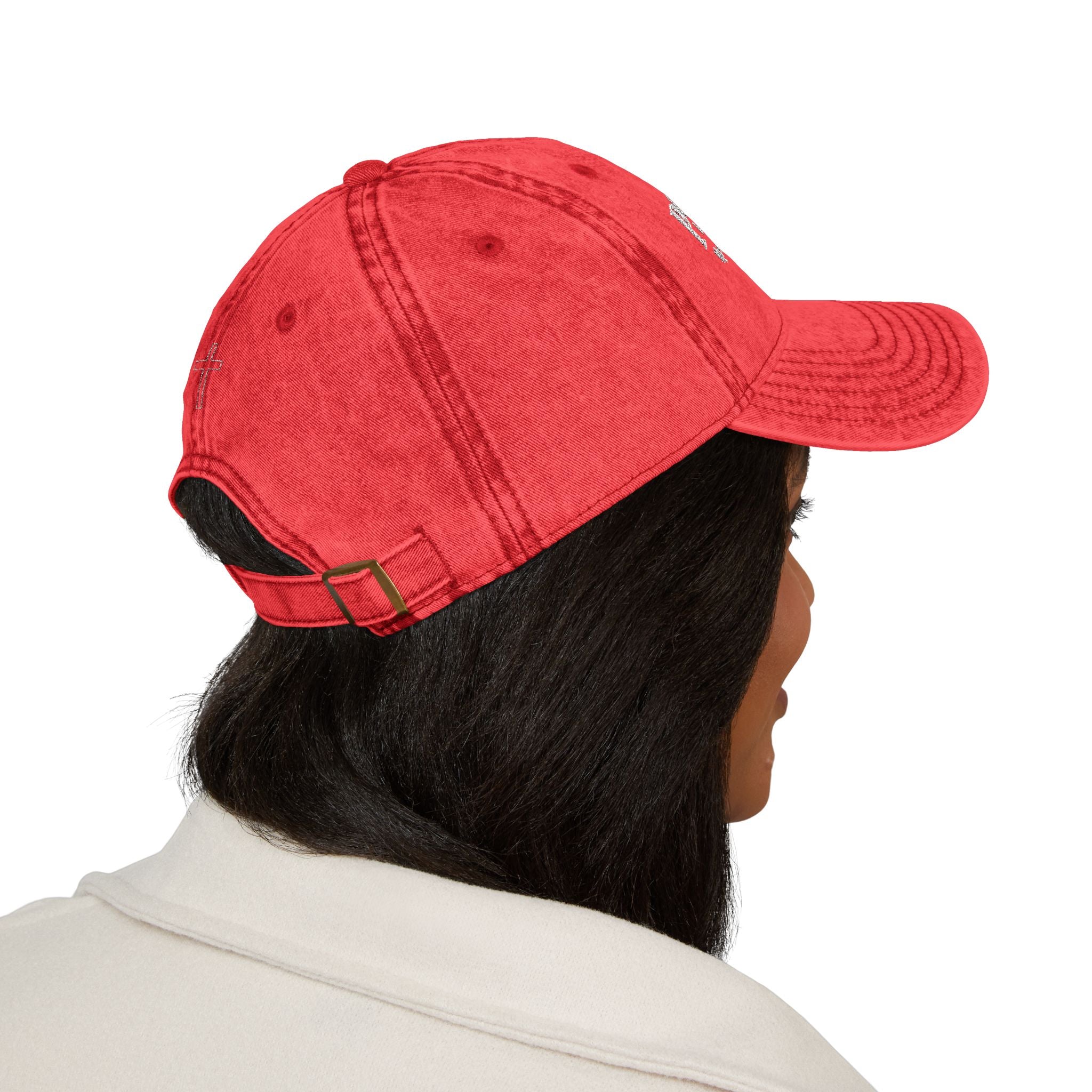 Psalm 62 Vintage Embroidered Cap – Distressed Faith Baseball Hat