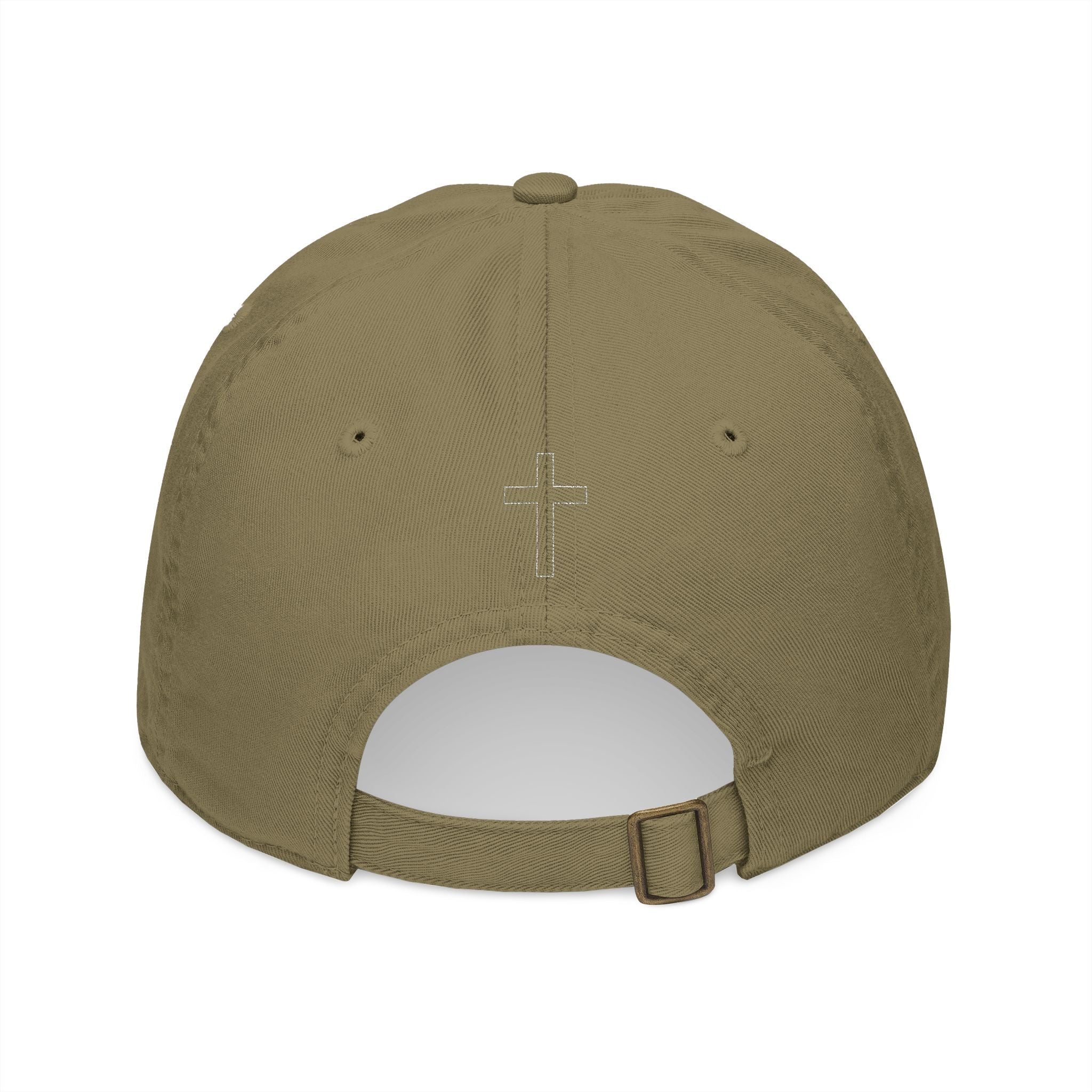 Embroidered 'I Love JESUS' Organic Baseball Cap — Faith Hat with Cross Accent